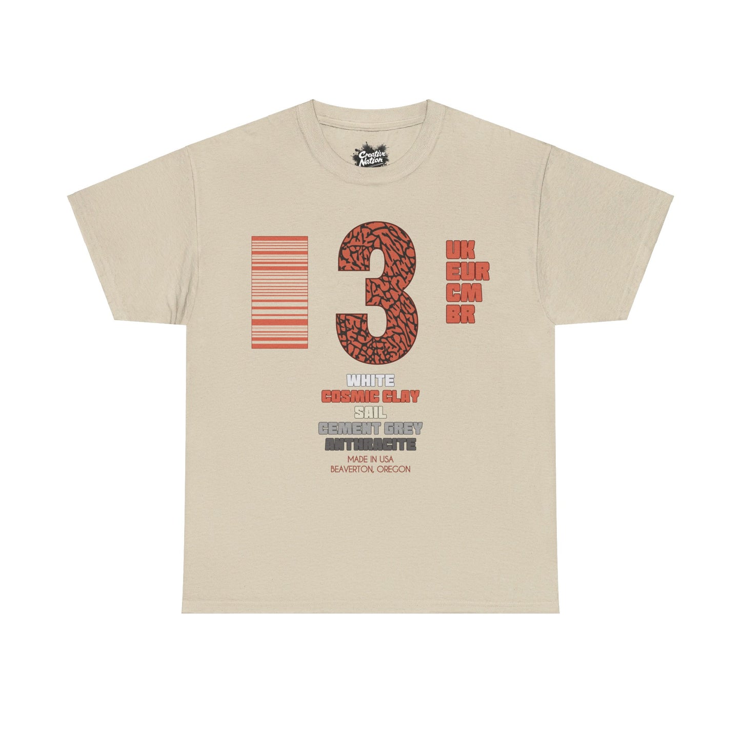 Shirt To Match Air Jordan 3 Retro TD Georgia Peach Unisex Tee Sneakerhead Shirt For Jordan 3