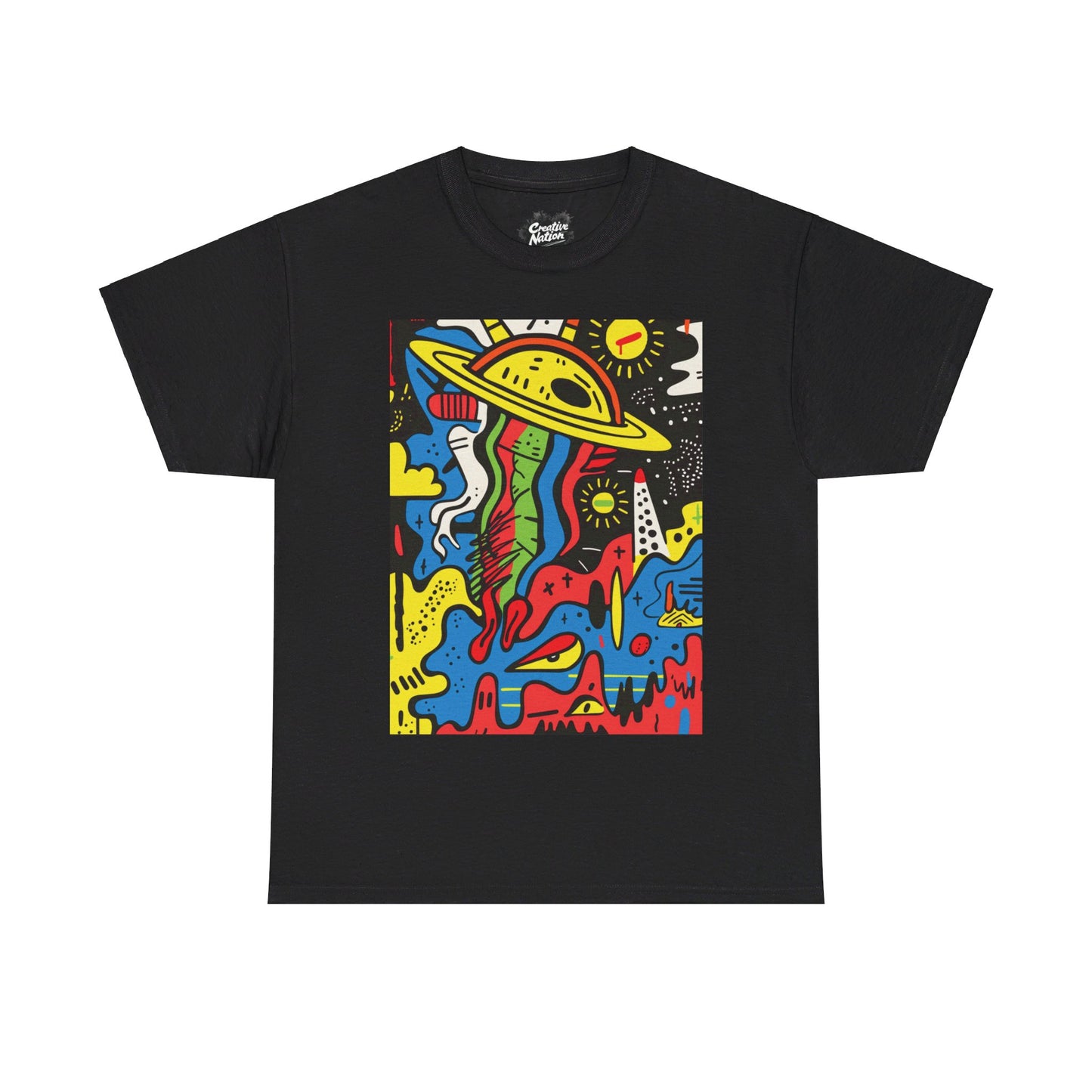 Shirt To Match SB Darwin Low Black Unisex Tee UFO Shirt For SB Darwin