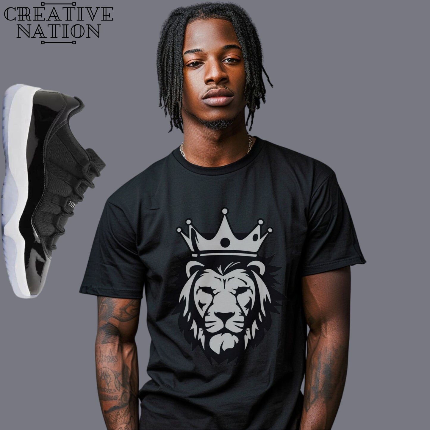 Shirt To Match Jordan 11 Retro Low Space Jam Unisex Tee Sneaker Shirt Birthday Gift For Him Lion Shirt For Jordan 11 Sneaker Tee Outfit