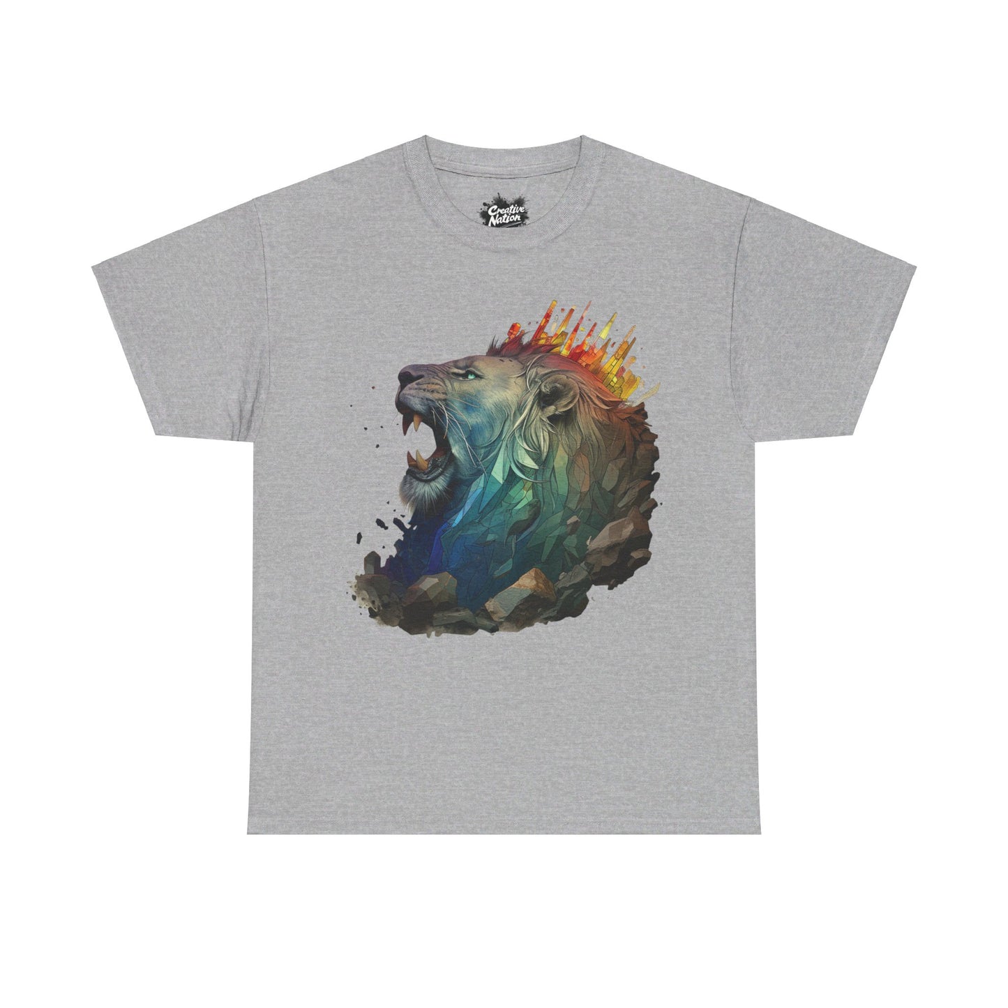 Shirt To Match SB Dunk Low Futura Laboratories Bleached Aqua Unisex Tee Lion Shirt For Dunks