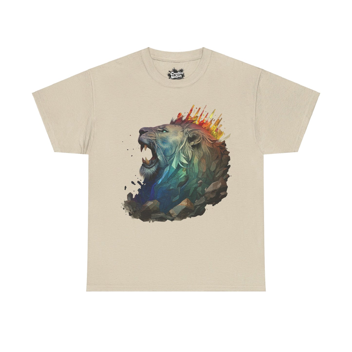 Shirt To Match SB Dunk Low Futura Laboratories Bleached Aqua Unisex Tee Lion Shirt For Dunks