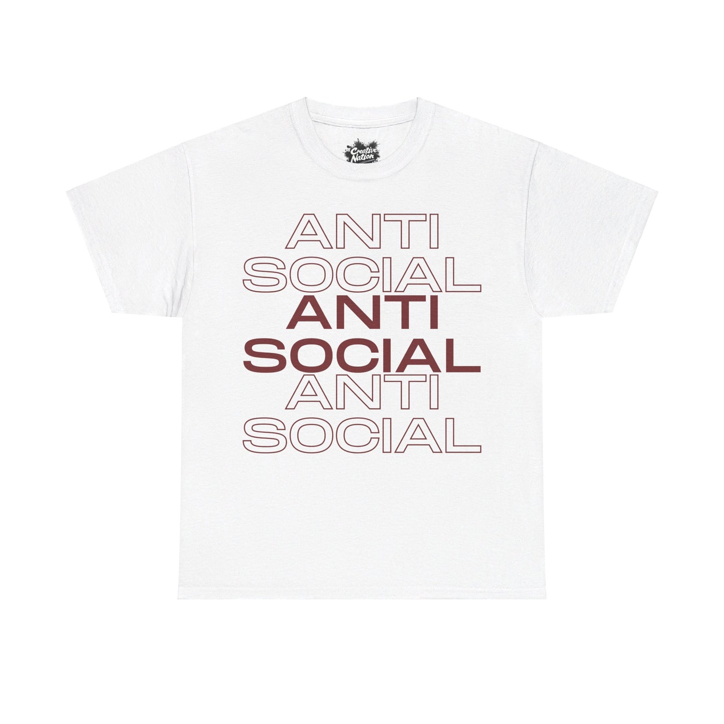 Shirt To Match Jordan 2/3 White Varsity Red Unisex Tee Anti Social Shirt For Jordan 3