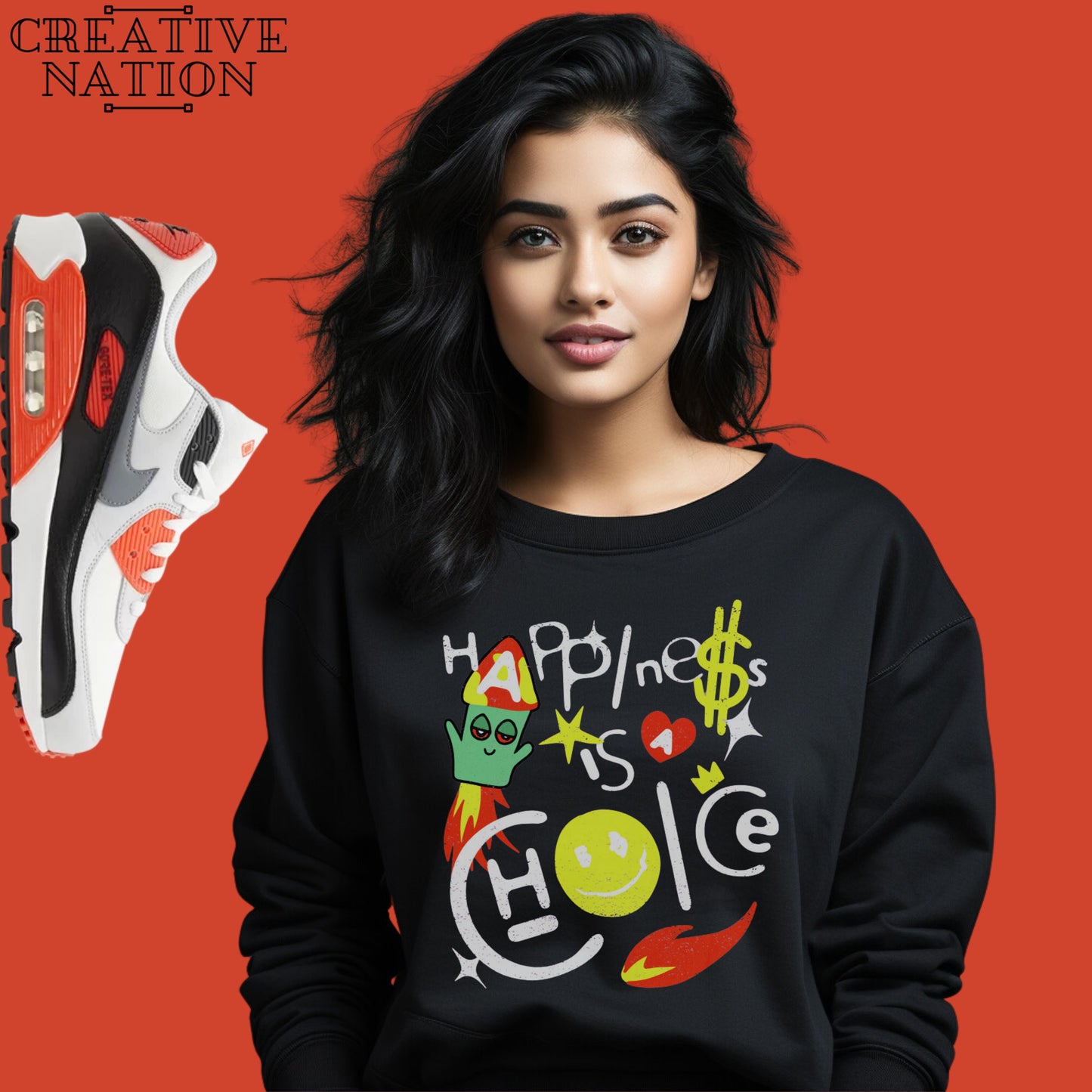 Sweatshirt To Match Air Max 90 Gore-Tex Infrared Unisex Tee Happy Shirt For Air Max 90