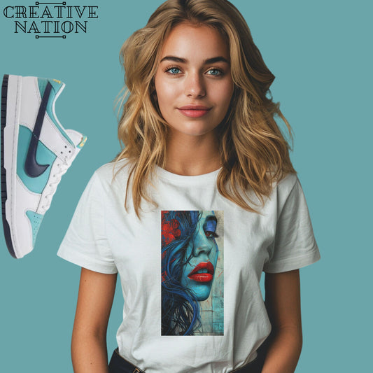 Shirt To Match Dunk Low Dusty Cactus Unisex Tee Red Lips Shirt For Dunks