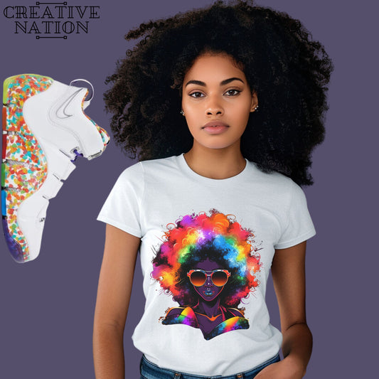 Shirt To Match LeBron 4 Fruity Pebbles Unisex Tee Afro Shirt For LeBron 4