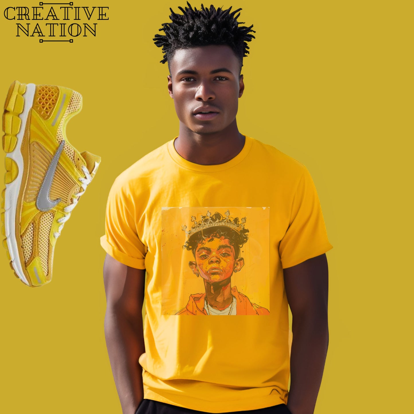 Shirt To Match Zoom Vomero 5 Yellow Ochre Unisex Tee King Shirt For Vomero 5