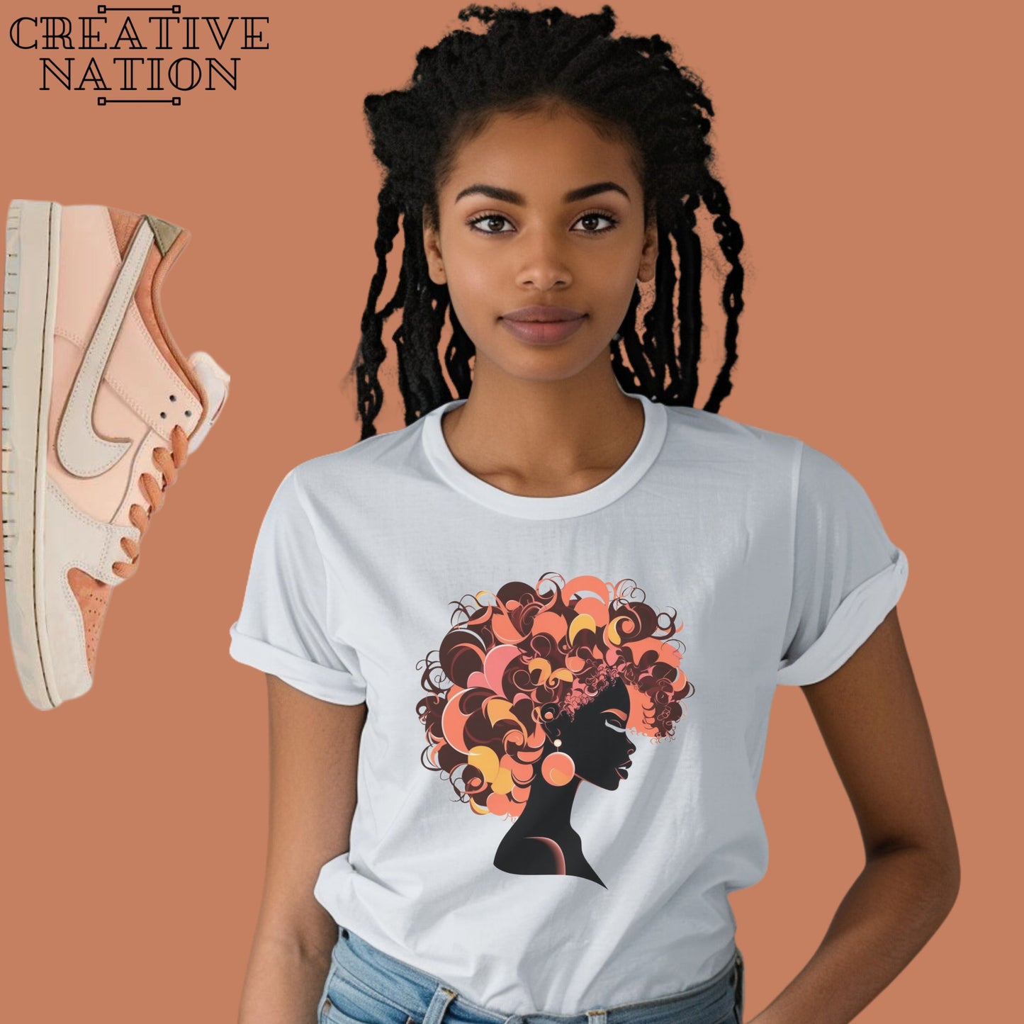 Shirt To Match SB Dunk Low Trocadéro Gardens Unisex Tee Afro Shirt For Dunks