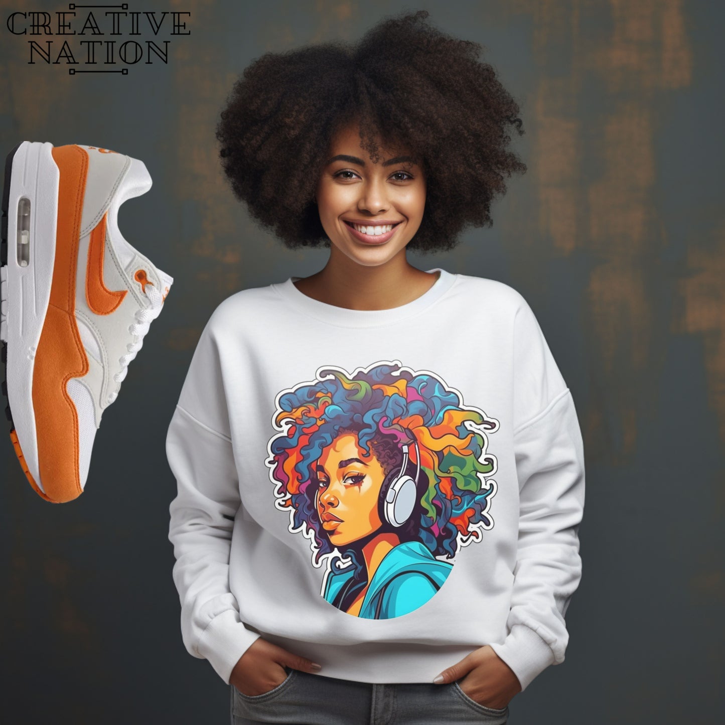 Sweatshirt To Match Air Max 1 87 Safety Orange Unisex Tee Afro Shirt Air Max 1