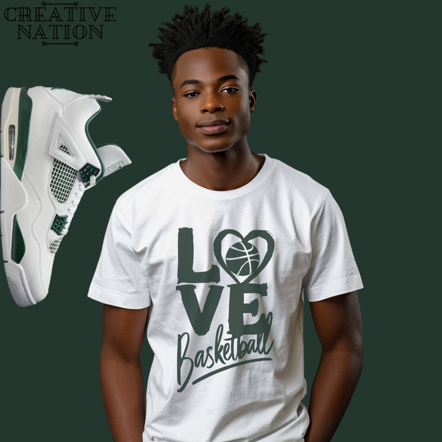 Shirt To Match Jordan 4 Retro Oxidized Green Unisex Tee Basketball Shirt For Jordan 4