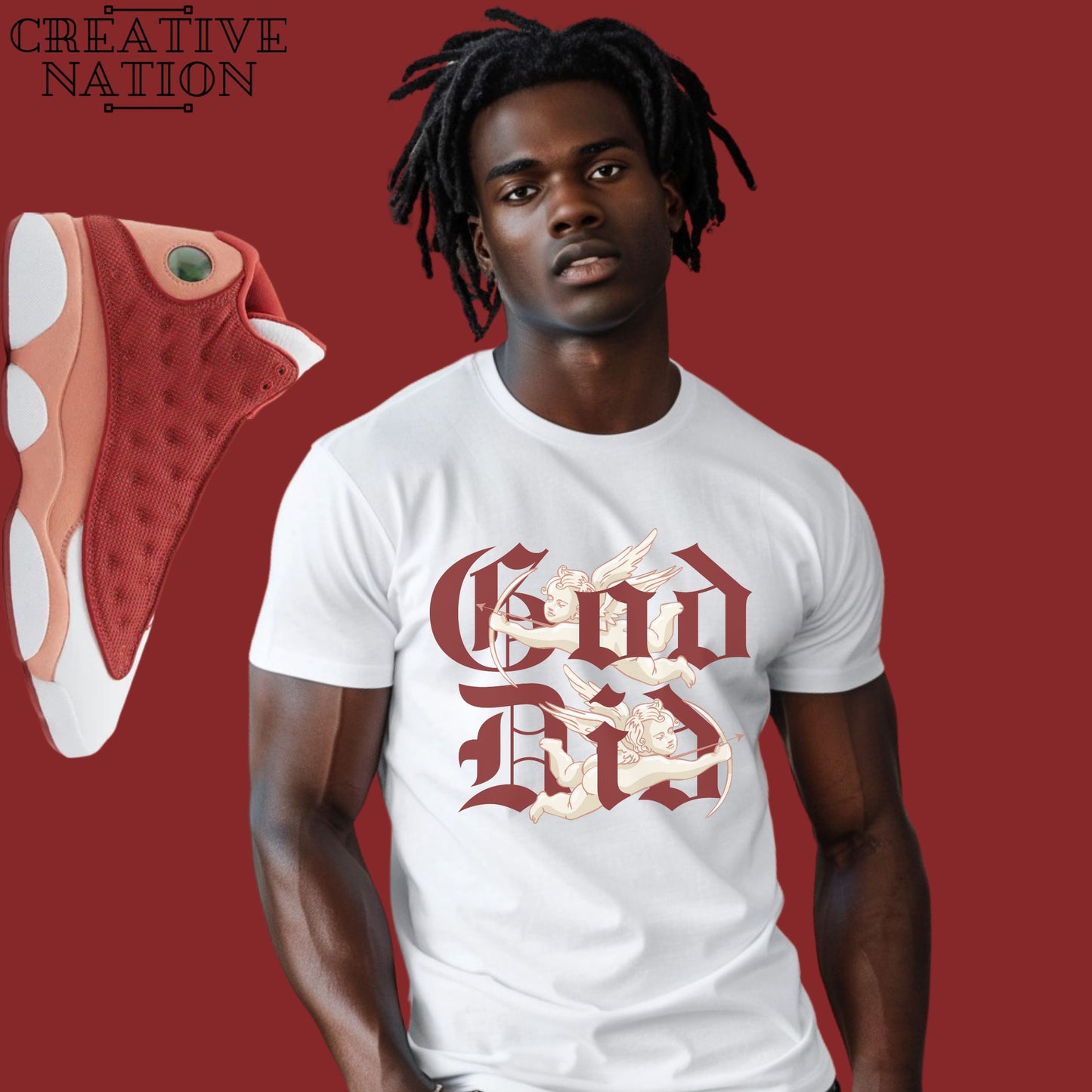 Shirt To Match Jordan 13 Retro Dune Red Unisex Tee GOD Shirt For Jordan 13