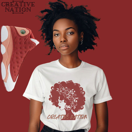 Shirt To Match Jordan 13 Retro Dune Red Unisex Tee Afro Shirt For Jordan 13