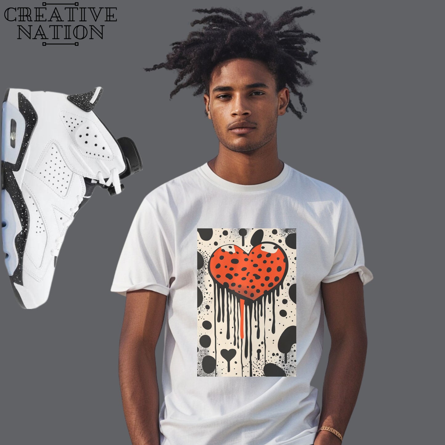 Shirt To Match Jordan 6 Retro Reverse Oreo Unisex Tee Heart Shirt For Jordan 6