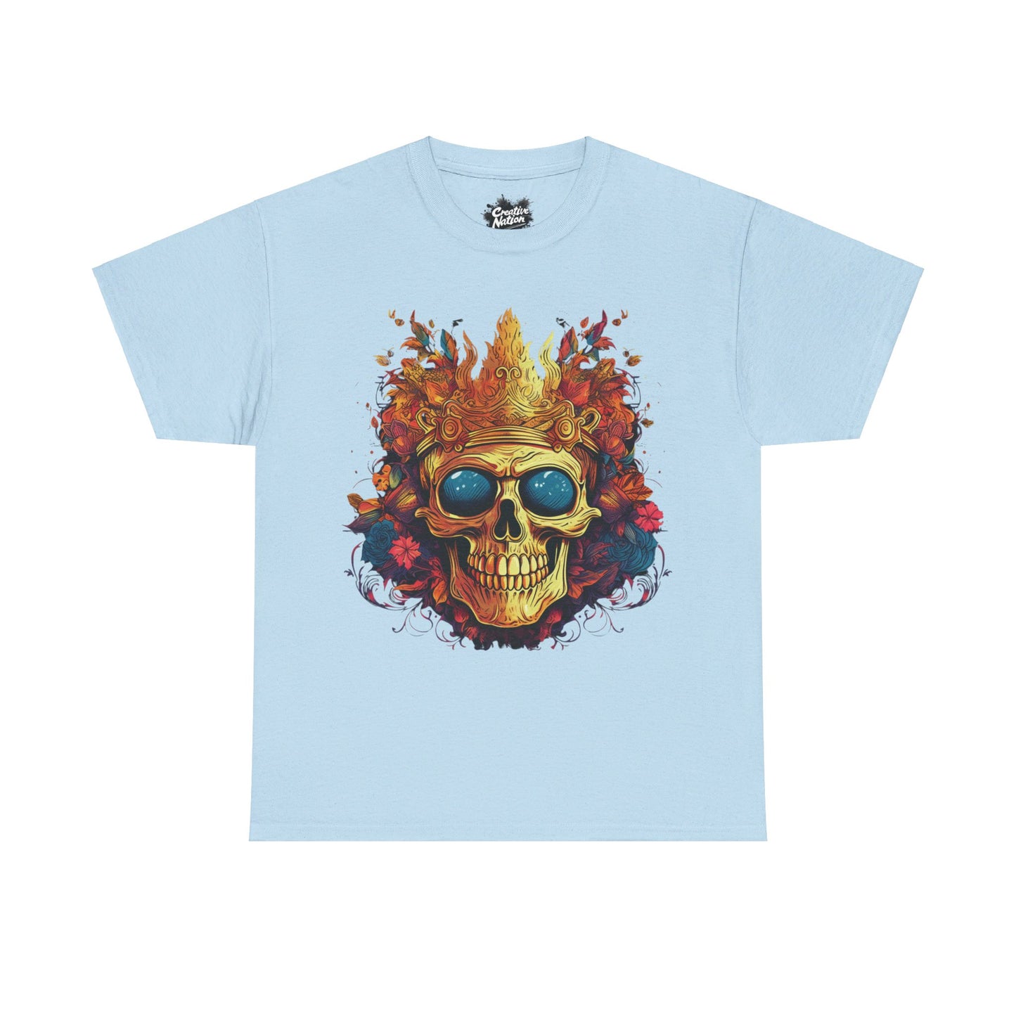 Shirt To Match Undefeated Air Force 1 Low Celestine Blue Unisex Tee Skull Shirt For AF1