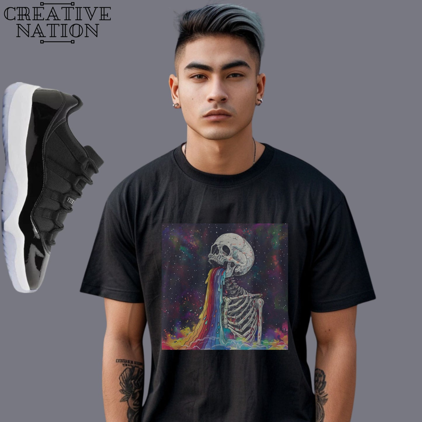 Shirt To Match Jordan 11 Retro Low Space Jam Unisex Tee Skull Shirt For Jordan 11