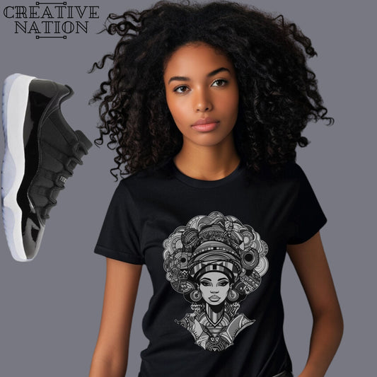 Shirt To Match Jordan 11 Retro Low Space Jam Unisex Tee Afro Shirt For Jordan 11