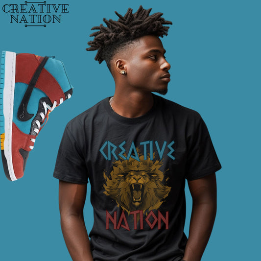 Shirt To Match SB Dunk High Greenwood Navajo Arts Unisex Tee Lion Shirt For Dunks