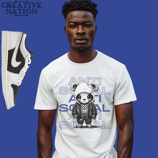 Shirt To Match Jordan 1 Low Quai 54 Unisex Tee Anti Social Shirt For Jordan 1