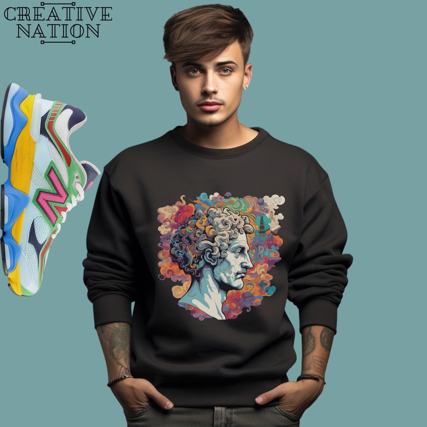 Sweatshirt To Match New Balance 9060 Beach Glass Unisex Tee Psychedelic Shirt For 9060