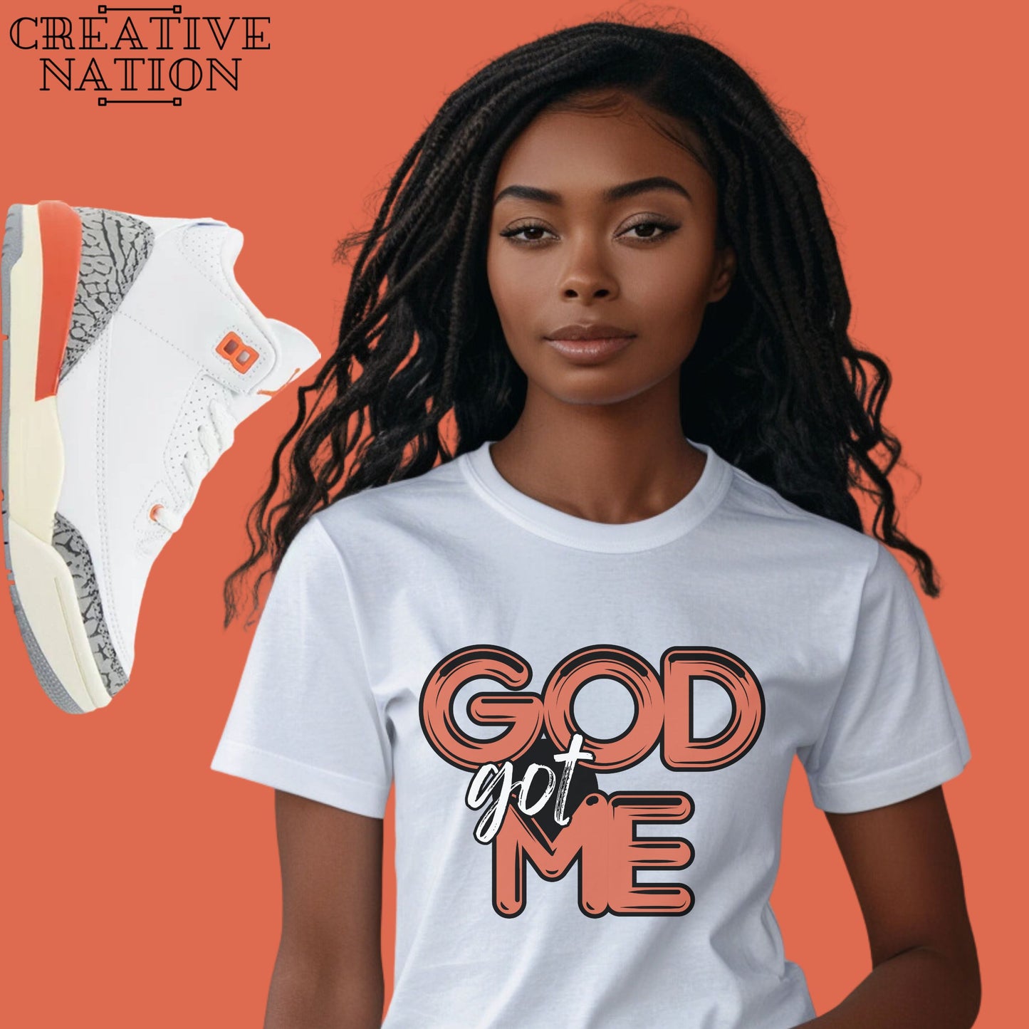 Shirt To Match Air Jordan 3 Retro TD Georgia Peach Unisex Tee GOD Shirt For Jordan 3