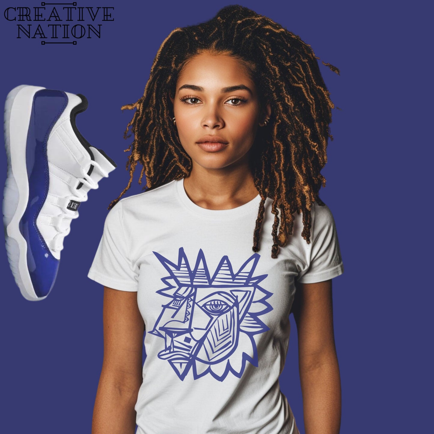 Shirt To Match Jordan 11 Retro Low White Concord Unisex Tee Lion Shirt For Jordan 11