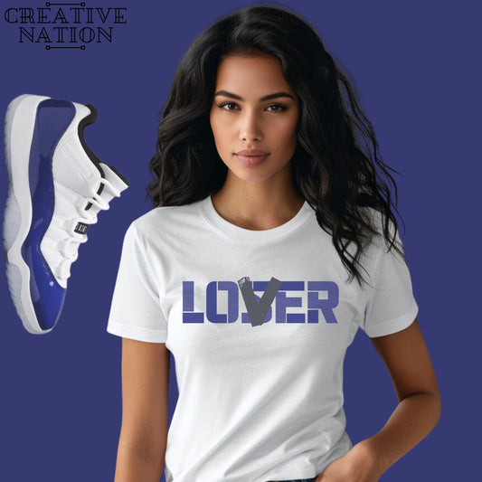 Shirt To Match Jordan 11 Retro Low White Concord Unisex Tee Lover Shirt For Jordan 11