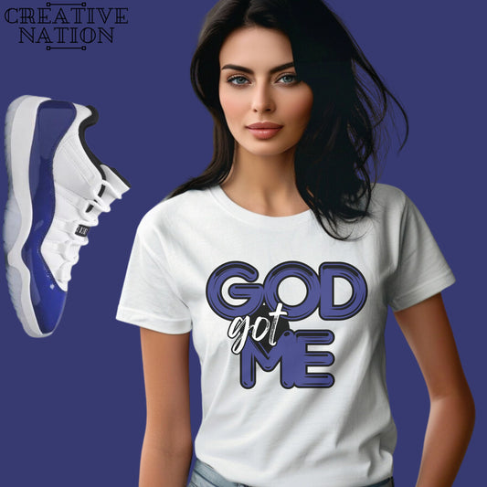 Shirt To Match Jordan 11 Retro Low White Concord Unisex Tee GOD Shirt For Jordan 11