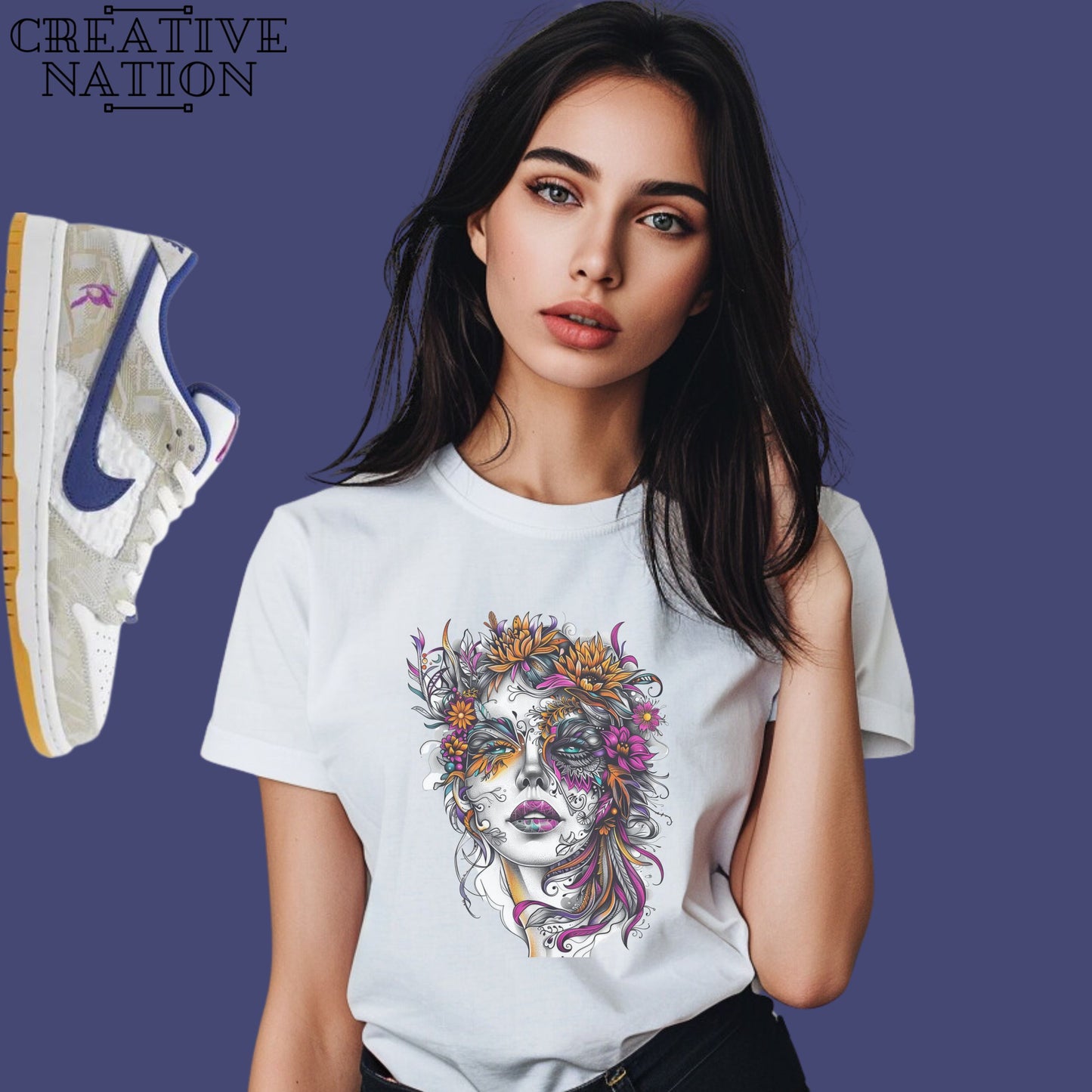 Shirt To Match SB Dunk Low Rayssa Leal Unisex Tee Psychedelic Shirt For Dunks