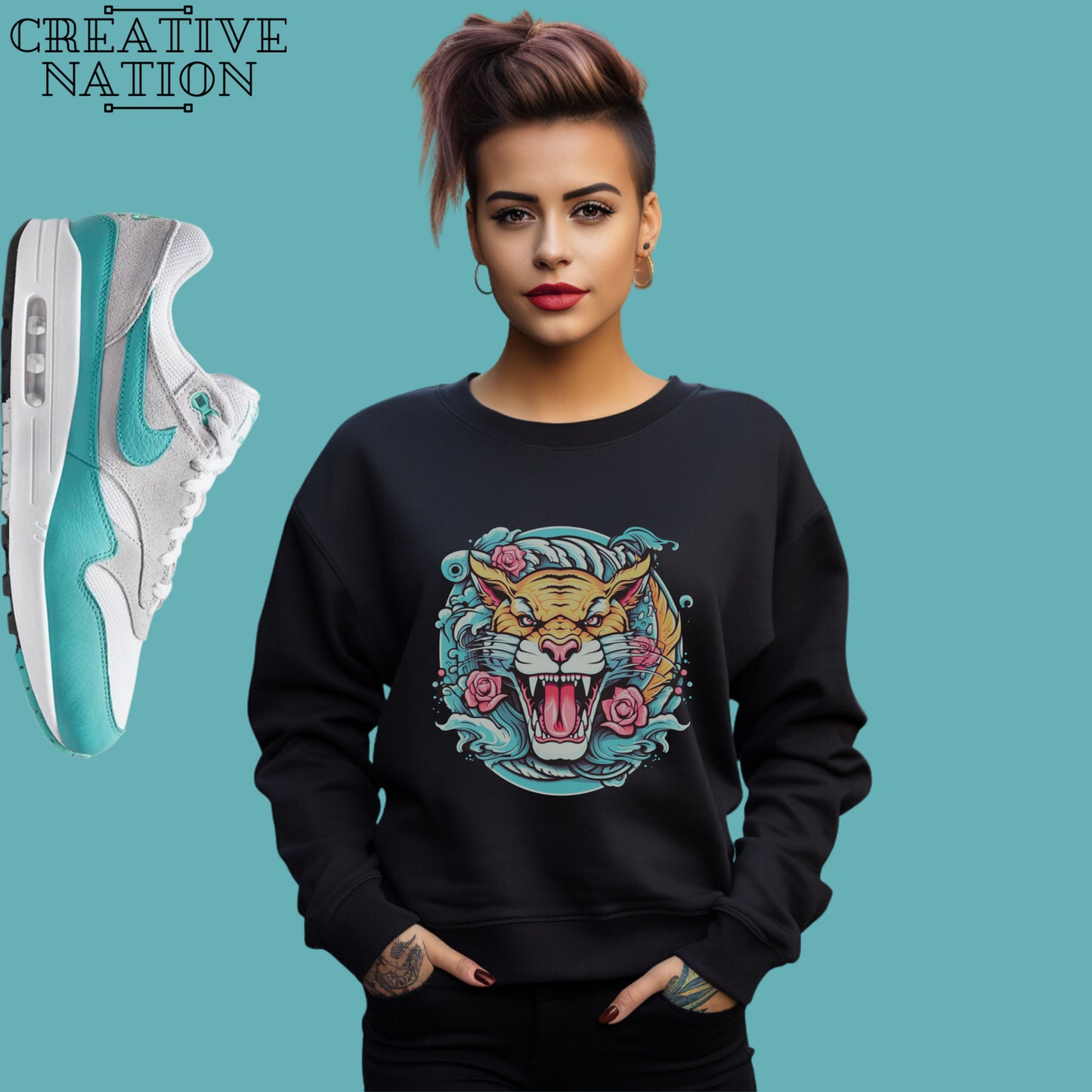 Sweatshirt To Match Air Max 1 SC Clear Jade Unisex Tee Tiger Shirt For Air Max