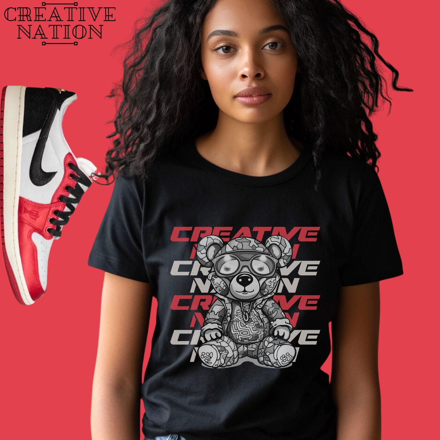 Shirt To Match Jordan 1 Retro Low OG Trophy Room Away Unisex Tee Bear Shirt For Jordan 1