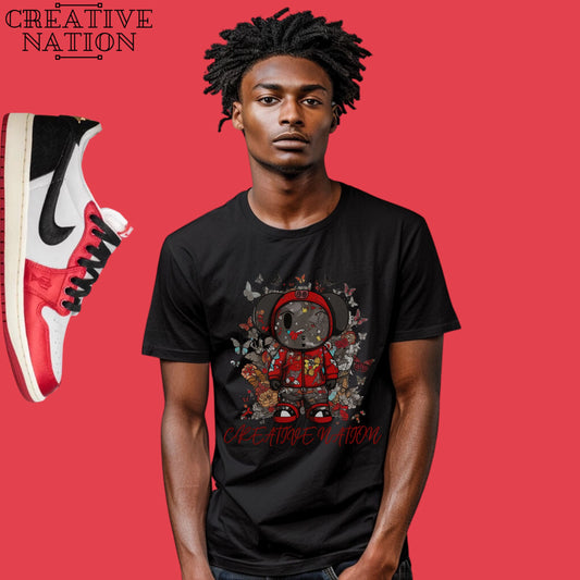 Shirt To Match Jordan 1 Retro Low OG Trophy Room Away Unisex Tee Psychedelic Shirt For Jordan 1