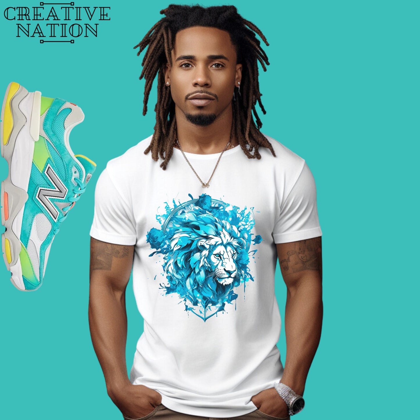 Shirt To Match New Balance 9060 Cyan Burst DTLR Unisex Tee Lion Shirt For 9060