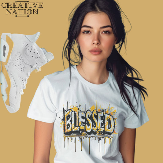 Shirt To Match Jordan 6 Retro Craft Paris Unisex Tee Blessed Shirt For Jordan 6