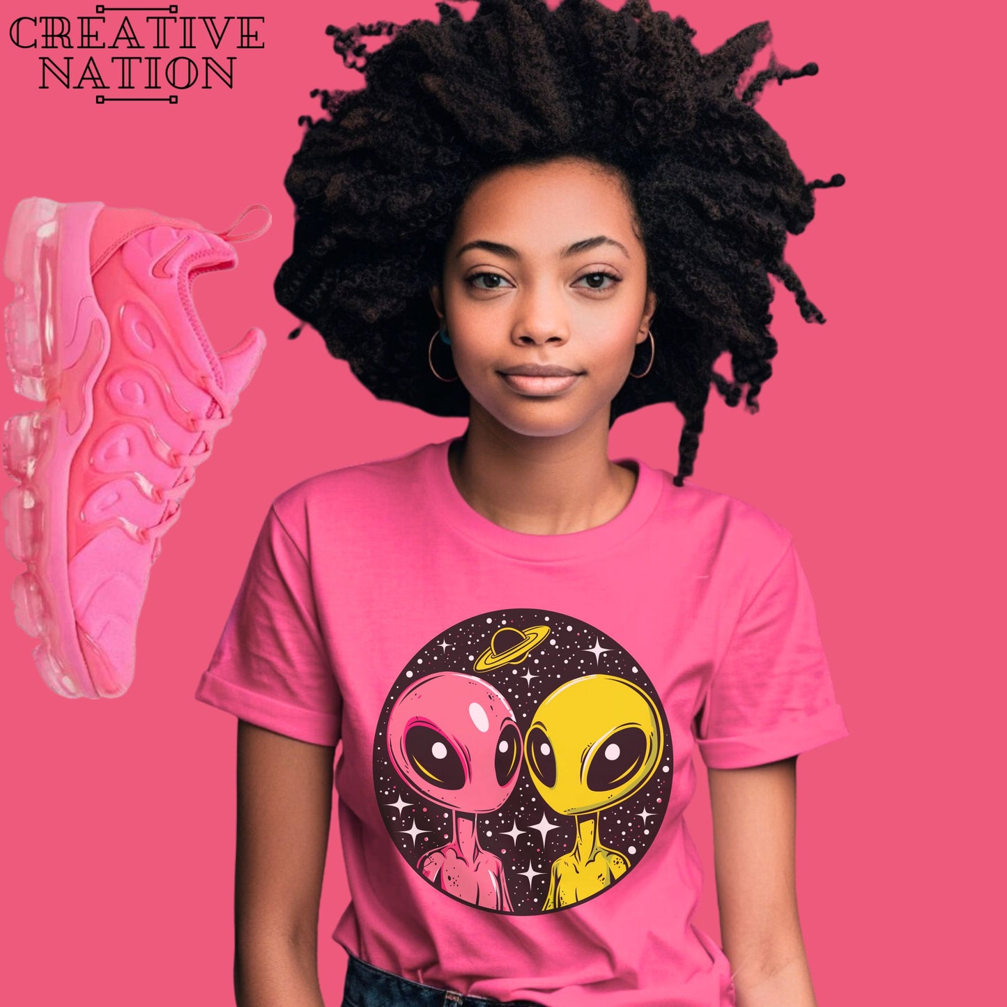 Shirt To Match Air Max VaporMax Plus Hyper Pink Unisex Tee Alien Shirt For VaporMax