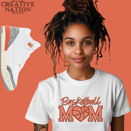 Shirt To Match Air Jordan 3 Retro TD Georgia Peach Unisex Tee Basketball Shirt For Jordan 3