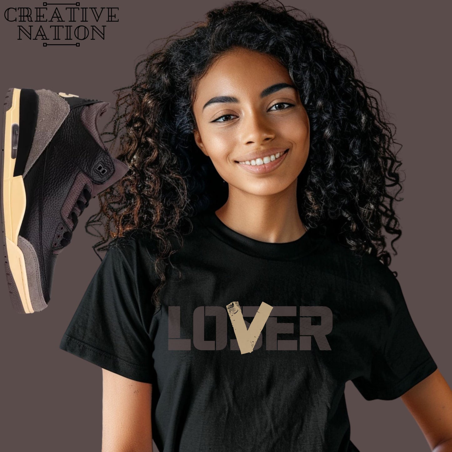 Shirt To Match Jordan 3 Retro OG SP A Ma Maniére Black Violet Ore Unisex Tee Lover Shirt For Jordan 3