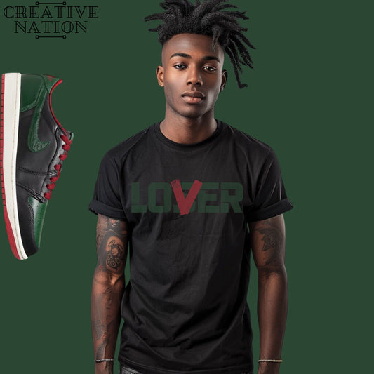 Shirt To Match Jordan 1 Retro Low OG Gorge Green Varsity Red Unisex Tee Lover Shirt For Jordan 1