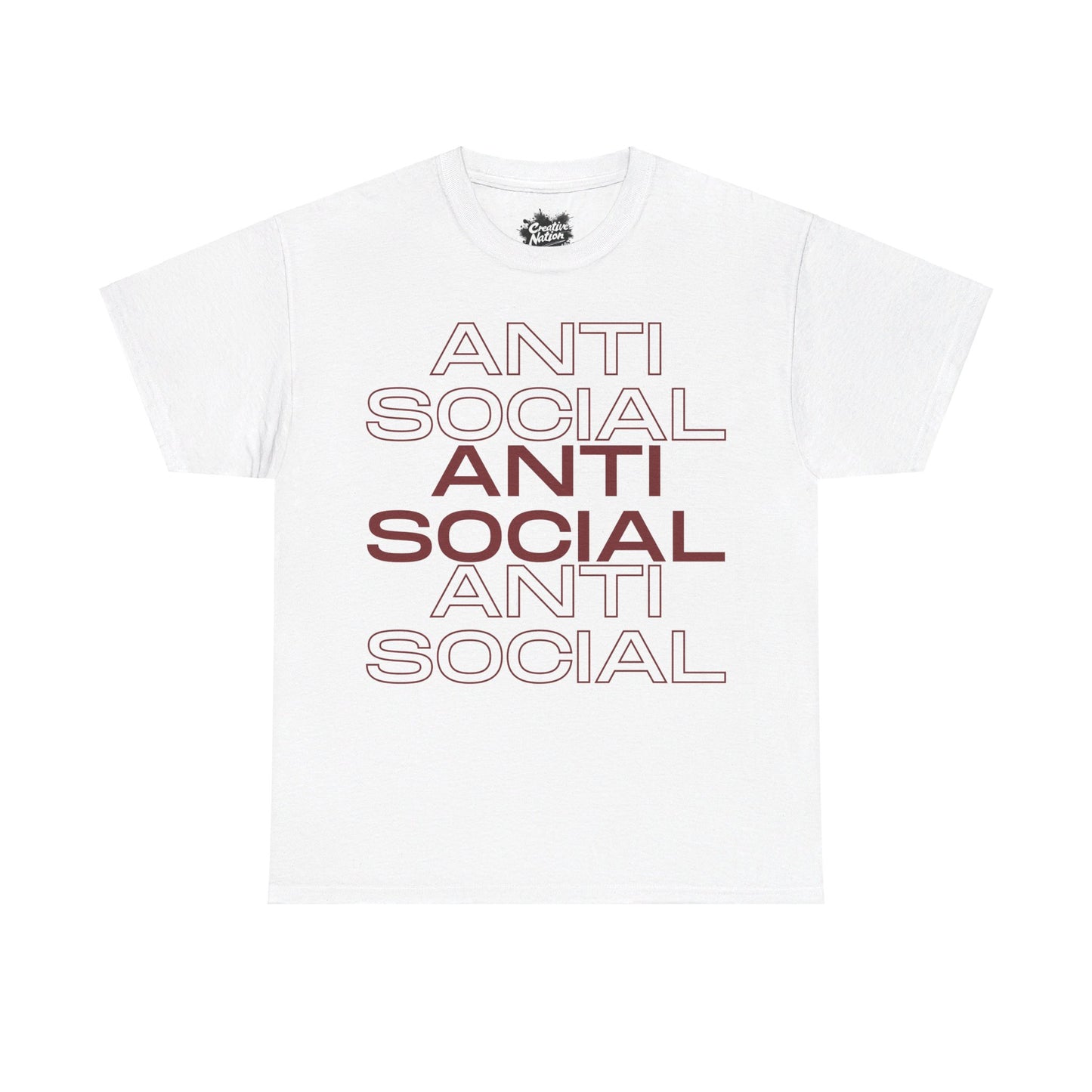 Shirt To Match Jordan 2/3 White Varsity Red Unisex Tee Anti Social Shirt For Jordan 3