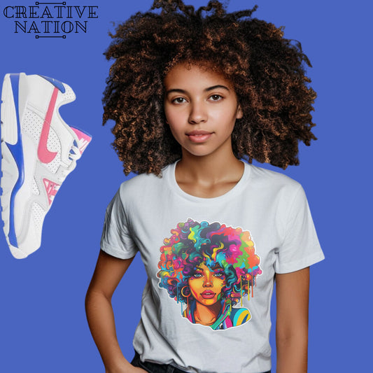 Shirt To Match Air Cross Trainer 3 Low Hyper Pink Racer Blue Unisex Tee Afro Shirt For Cross Trainer 3