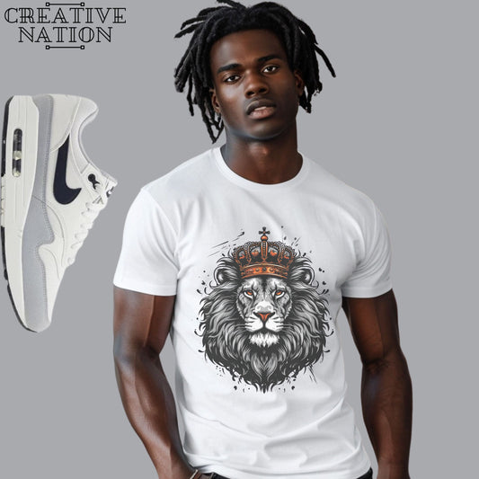 Shirt To Match Air Max 1 Platinum Tint Dark Obsidian Unisex Tee Lion Shirt For 574