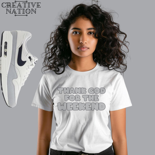Shirt To Match Air Max 1 Platinum Tint Dark Obsidian Unisex Tee GOD Shirt For 574