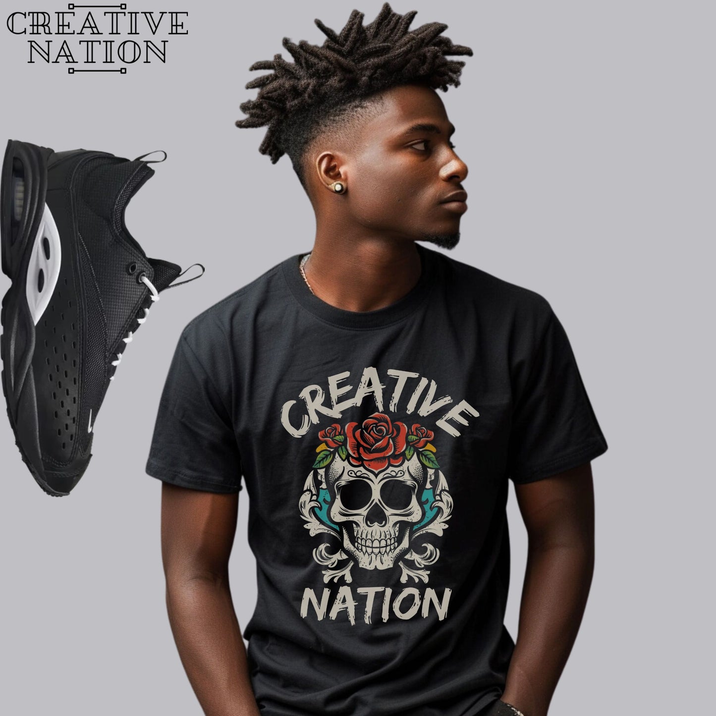 Shirt To Match Air Zoom Drive Drake NOCTA Black White Unisex Tee Skull Shirt For NOCTA