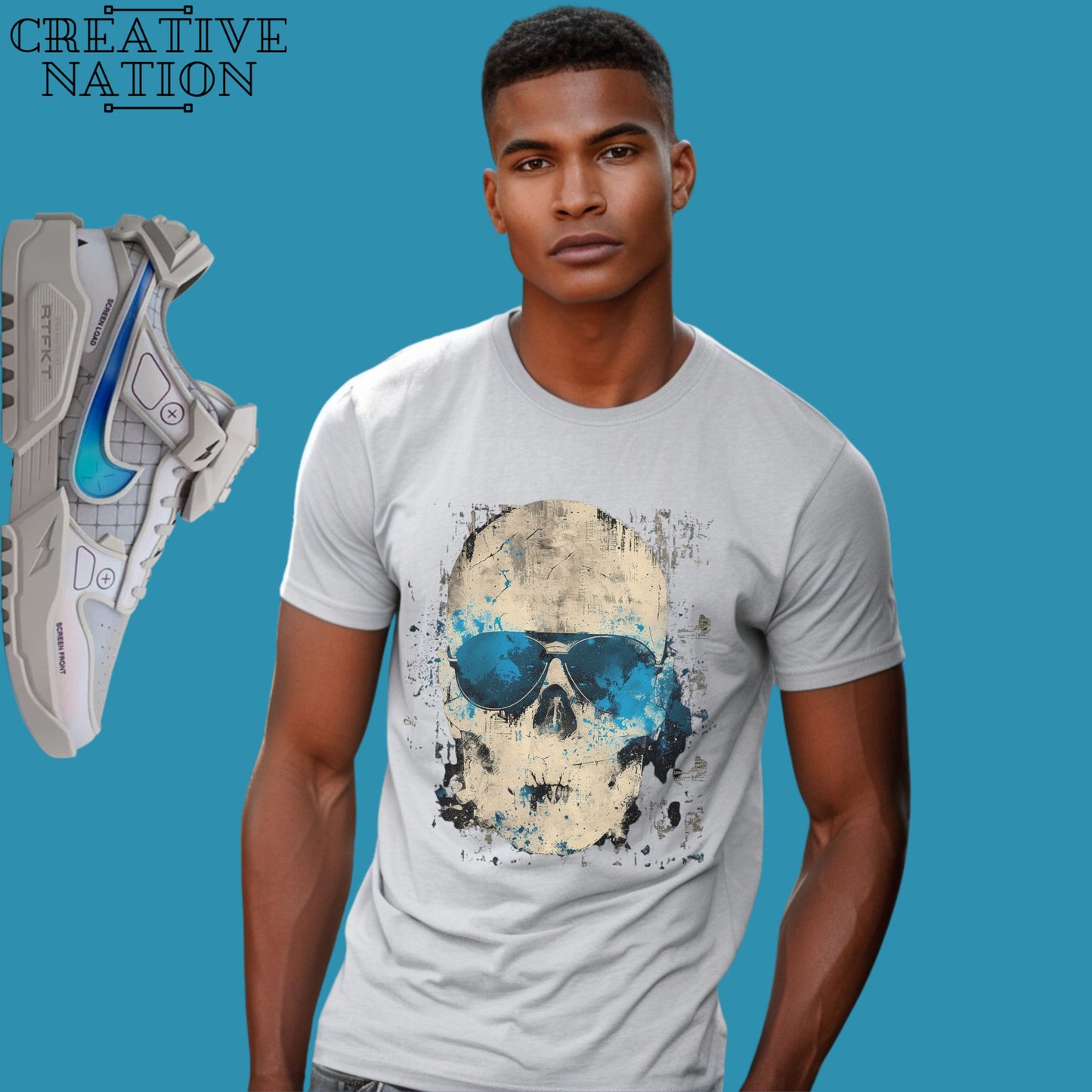Shirt To Match Dunk Genesis Low RTFKT OG (Edition of 6841) Unisex Tee Sneaker Shirt Gift For Him Skull Shirt For Dunks Outfit For Kicks Gift