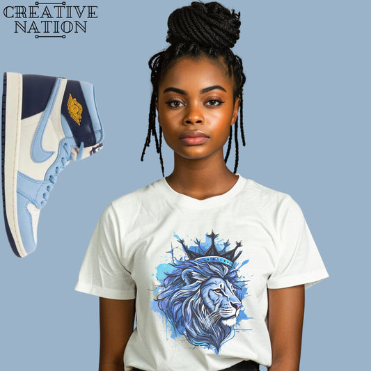 Shirt To Match Jordan 1 High OG First in Flight Unisex Tee Lion Shirt For Jordan 1