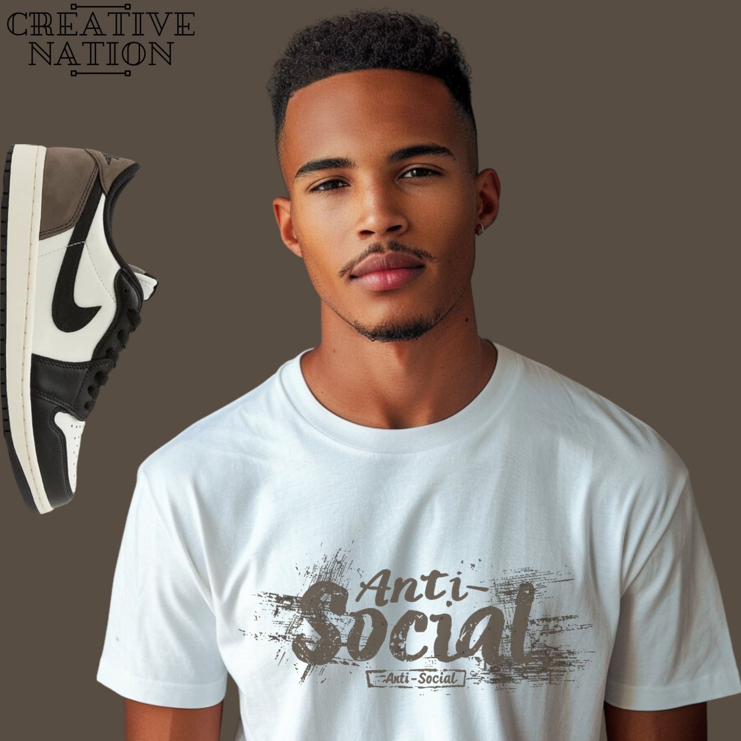 Shirt To Match Jordan 1 Retro Low OG Mocha Unisex Tee Anti Social Shirt For Jordan 1