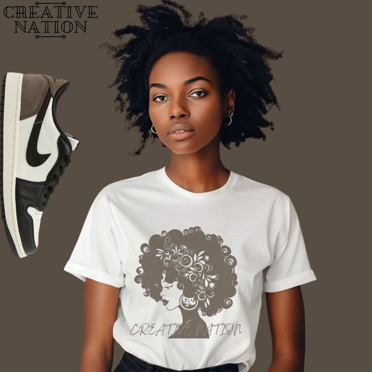 Shirt To Match Jordan 1 Retro Low OG Mocha Unisex Tee Afro Shirt For Jordan 1