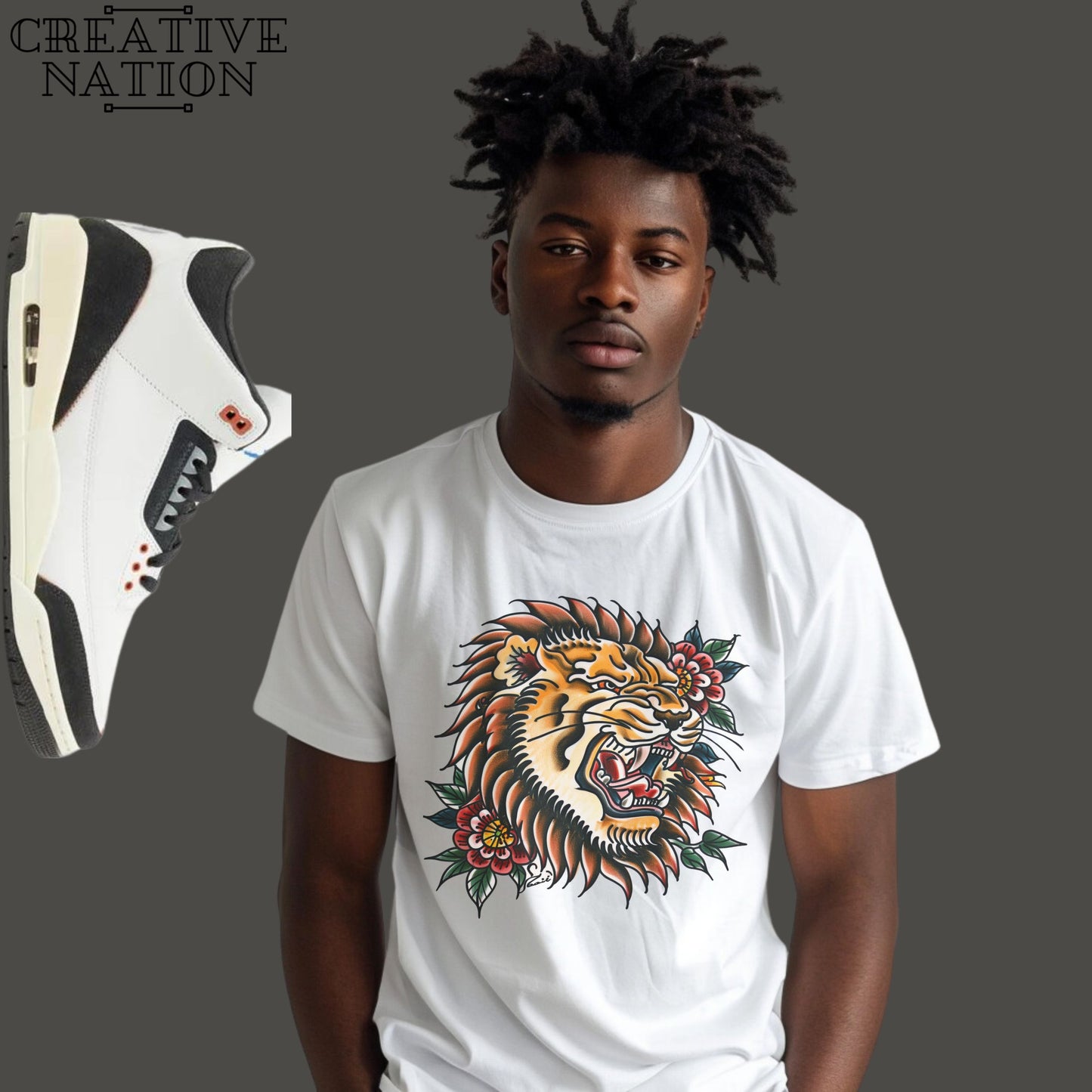 Shirt To Match Jordan 3 Retro Quai 54 Unisex Tee Lion Shirt For Jordan 3