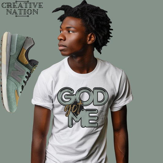 Shirt To Match New Balance 574 Legacy Stone Island Light Green Unisex Tee GOD Shirt For 574