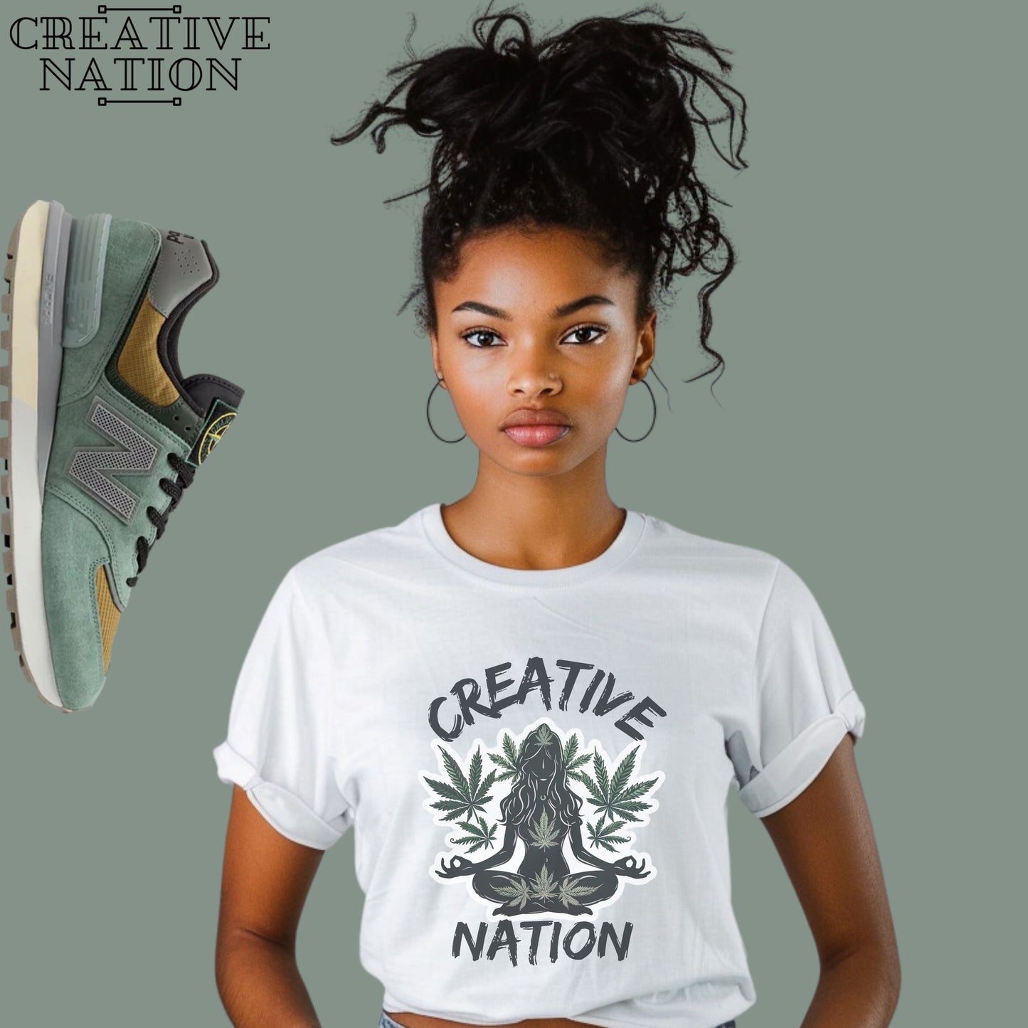Shirt To Match New Balance 574 Legacy Stone Island Light Green Unisex Tee Weed Shirt For 574