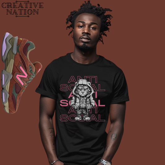 Shirt To Match New Balance 9060 Burgundy Pink Unisex Tee Anti Social Shirt For 9060