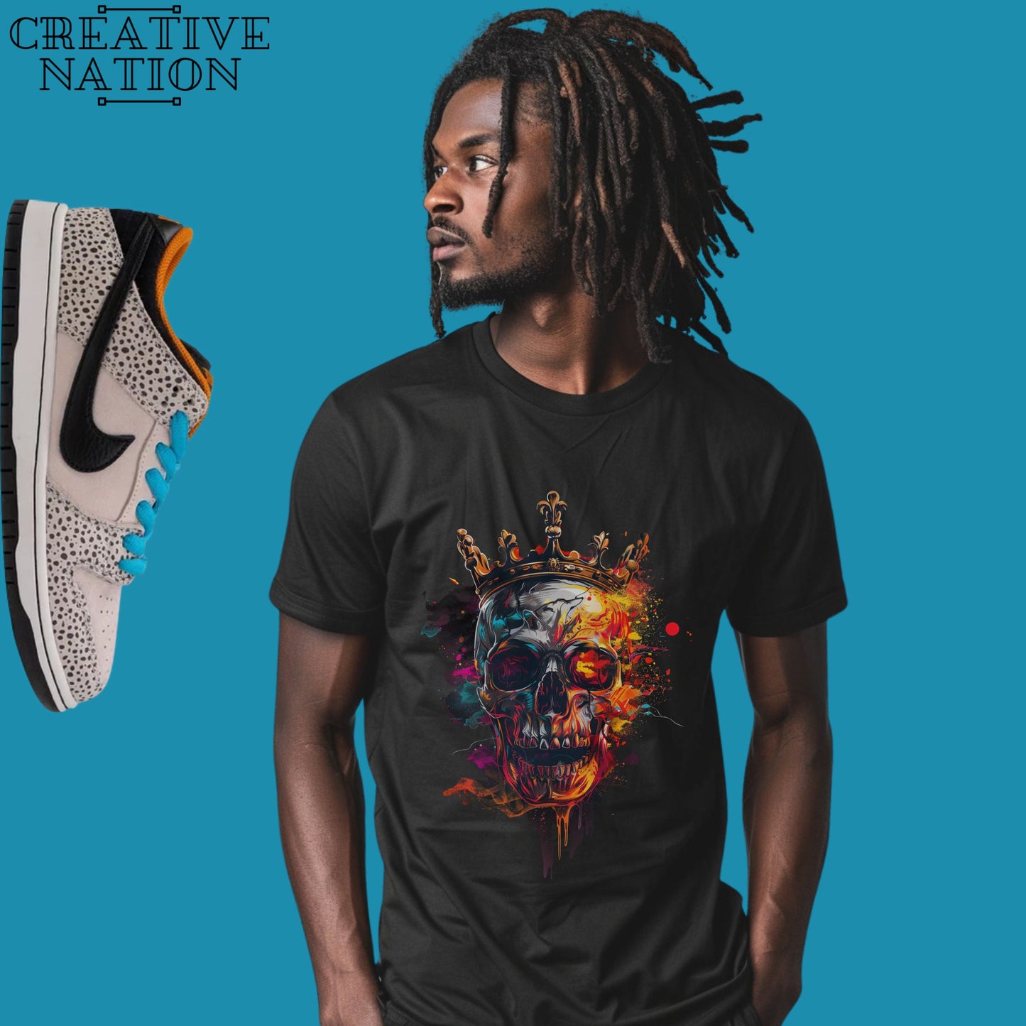 Shirt To Match SB Dunk Low Safari Unisex Tee Skull Shirt For Dunks